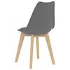 vidaXL Ensemble de salle &agrave; manger 5 pcs Gris