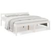 vidaXL Lit pour personne &acirc;g&eacute;e sans matelas 200x200 cm bois pin massif