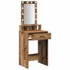 vidaXL Table de Toilette Marron 50 x 41 x 140 cm Bois d'ing&eacute;nierie
