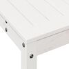 vidaXL Table de rempotage avec &eacute;tag&egrave;re blanc 82,5x35x75 cm massif pin