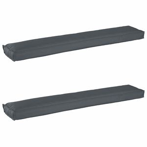 vidaXL Set de coussins de palette 2 pcs Anthracite 200 x 40 x 8 cm