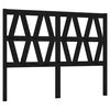 vidaXL T&ecirc;te de lit Noir 166x4x100 cm Bois massif de pin
