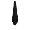 vidaXL Parasol de jardin Noir 295 x 295 x 245 cm Polyester et Acier