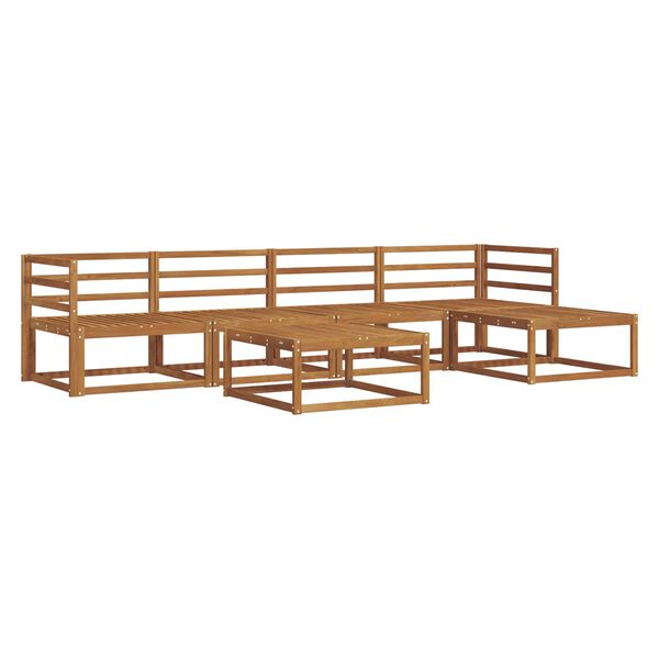 vidaXL Ensemble de canap&eacute;s d'ext&eacute;rieur 6 pcs Naturel et Cr&egrave;me