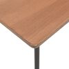 vidaXL Mobilier &agrave; d&icirc;ner 5 pcs Marron Contreplaqu&eacute; solide Acier