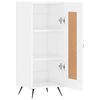 vidaXL Buffet Blanc brillant 34,5x34x90 cm Bois d'ing&eacute;nierie