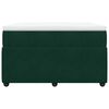 vidaXL Sommier &agrave; lattes de lit et matelas Vert fonc&eacute; 120x200cm Velours