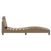 vidaXL Cadre de lit Viana avec LED sans matelas cappuccino 80x200 cm