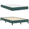 vidaXL Lit &agrave; ressorts avec matelas Vert fonc&eacute; 120 x 200 cm tissu
