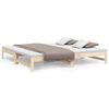 vidaXL Lit coulissant sans matelas 90x200 cm Bois de pin massif
