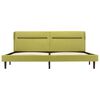 vidaXL Cadre de lit avec LED Vert Tissu 140 x 200 cm