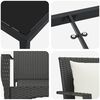 vidaXL Ensemble de salle à manger pour jardin 9 pcs Noir polyrotin