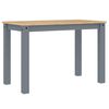 vidaXL Table &agrave; manger PANAMA gris 112x60x75 cm bois massif de pin