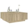 vidaXL Table basse ch&ecirc;ne sonoma 100x100x40 cm bois d'ing&eacute;nierie