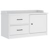 vidaXL Banc de couloir SANDNES blanc 87x40x50 cm bois de pin massif
