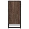 vidaXL Buffet ch&ecirc;ne marron 35,5x35x76 cm bois d'ing&eacute;nierie et m&eacute;tal