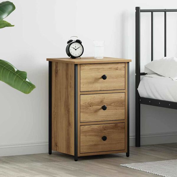 vidaXL Cabinet de chevet Marron 40 x 36 x 60 cm Bois Recycl&eacute; Solide