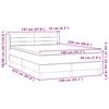 vidaXL Sommier &agrave; lattes de lit et matelas vert fonc&eacute; 140x220cm velours