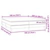 vidaXL Sommier &agrave; lattes de lit avec matelas rose 180x220 cm velours