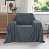 vidaXL Jet&eacute; Gris fonc&eacute; 210 x 140 cm Toison