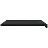 vidaXL Appui de fen&ecirc;tre Noir avec grain de bois 60 x 50 x 4,5 cm PVC
