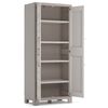 Keter Armoire de rangement et &eacute;tag&egrave;res Gulliver Beige et marron 182 cm