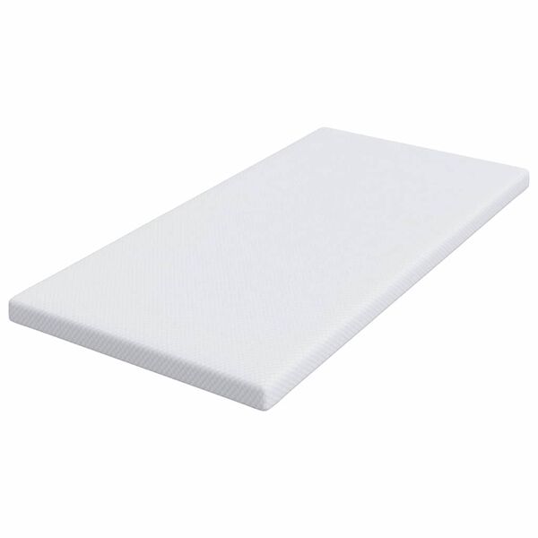 vidaXL Surmatelas Blanc 120 x 200 cm Tissu Jacquard