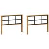 vidaXL Module d'accoudoirs 2 pcs Blanc 80 x 6 x 61 cm
