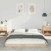 vidaXL Cadre de lit Marron 150 x 200 cm Pin massif