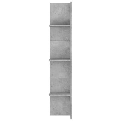 vidaXL Meuble TV gris béton 152x22x113 cm bois d'ingénierie