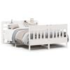 vidaXL Cadre de lit sans matelas blanc 150x200 cm bois de pin massif