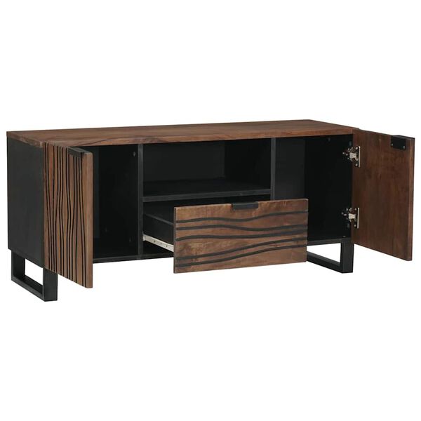 vidaXL Unites TV avec tiroir Noyer 105 x 33 x 46 cm Bois d'ing&eacute;nierie