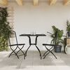 vidaXL Ensemble &agrave; manger de jardin 3 pcs anthracite m&eacute;tal maille