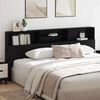vidaXL Cabinet de T&ecirc;te de Lit Ch&ecirc;ne noir 220 x 19 x 101,5 cm