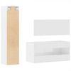 vidaXL Ensemble de meubles de salle de bain 3 pcs blanc brillant