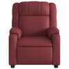 vidaXL Fauteuil de massage inclinable Rouge bordeaux Similicuir
