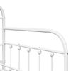 vidaXL Cadre de lit de jour Blanc 107 x 203 cm Acier enduit de poudre