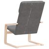 vidaXL Fauteuil de relaxation gris fonc&eacute; tissu