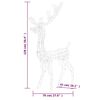 vidaXL Renne de d&eacute;coration de No&euml;l Acrylique 140 LED color&eacute;es 120 cm