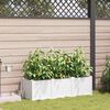 vidaXL Cache-pot de jardin 3 pcs Blanc Plastique