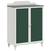 vidaXL Cabinet avec deux portes et fa&ccedil;ade en tableau noir ROROS