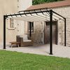 vidaXL Tonnelle avec toit &agrave; persienne 3x3 m Cr&egrave;me Tissu et aluminium