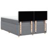 vidaXL Sommier &agrave; lattes de lit avec matelas Gris clair 160x200cm Tissu