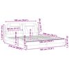 vidaXL Cadre de lit Viana sans matelas gris 180x200 cm similicuir