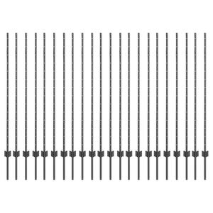 vidaXL Poteau de cl&ocirc;ture ench&acirc;ss&eacute; 22 pi&egrave;ces Gris 180 cm