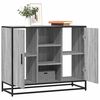 vidaXL Buffet sonoma gris 92x35x76 cm bois d'ing&eacute;nierie