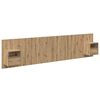 vidaXL T&ecirc;te de lit avec armoire 3 pc Ch&ecirc;ne artisanal Bois d'ing&eacute;nierie