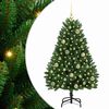 vidaXL Sapin de No&euml;l artificiel 120 cm 150 LED Blanc chaud Vert