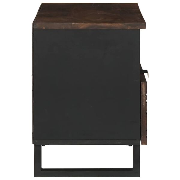 vidaXL Unites TV avec tiroir Noyer 80 x 33 x 46 cm Bois d'ing&eacute;nierie