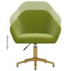 vidaXL Chaises pivotantes &agrave; manger lot de 4 vert clair velours